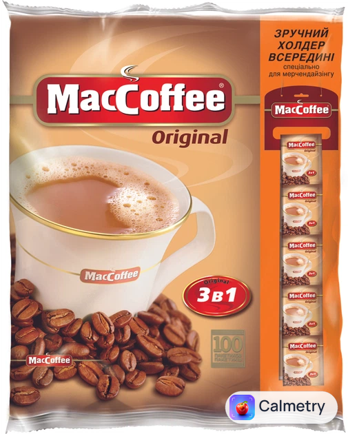 Кавовий напій 3в1 MacCoffee Original 20 г x 100 шт