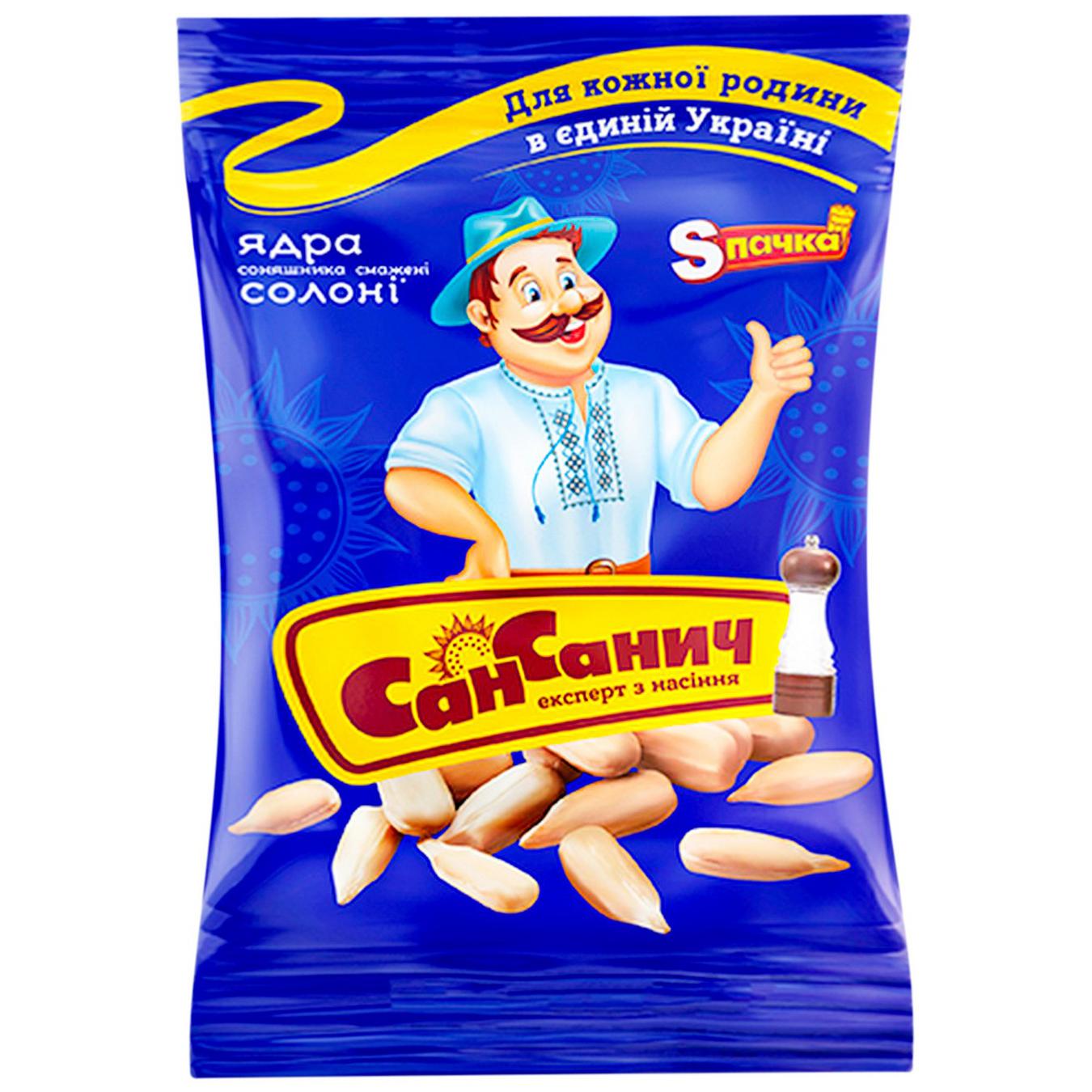 Насіння соняшника Сан Санич смажене солоне 50г — фото продукту