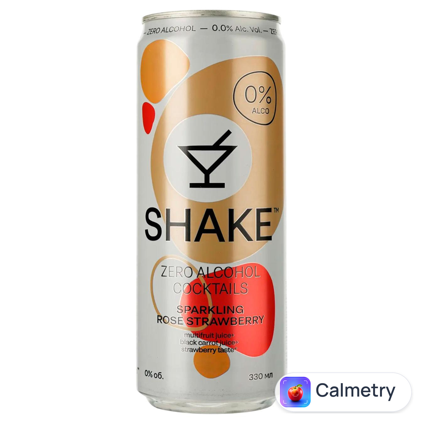Напій безалкогольний Shake Sparkling Strawberry сильногазований 0,33л — фото продукту