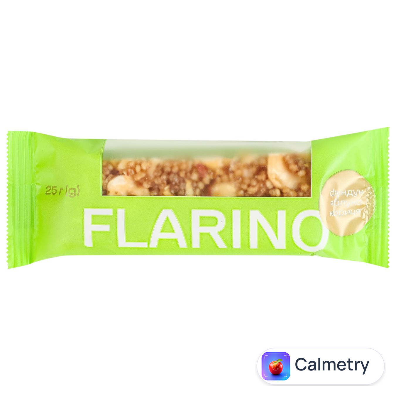 Батончик Flarino з фундуком, яблуком та корицею 25г
