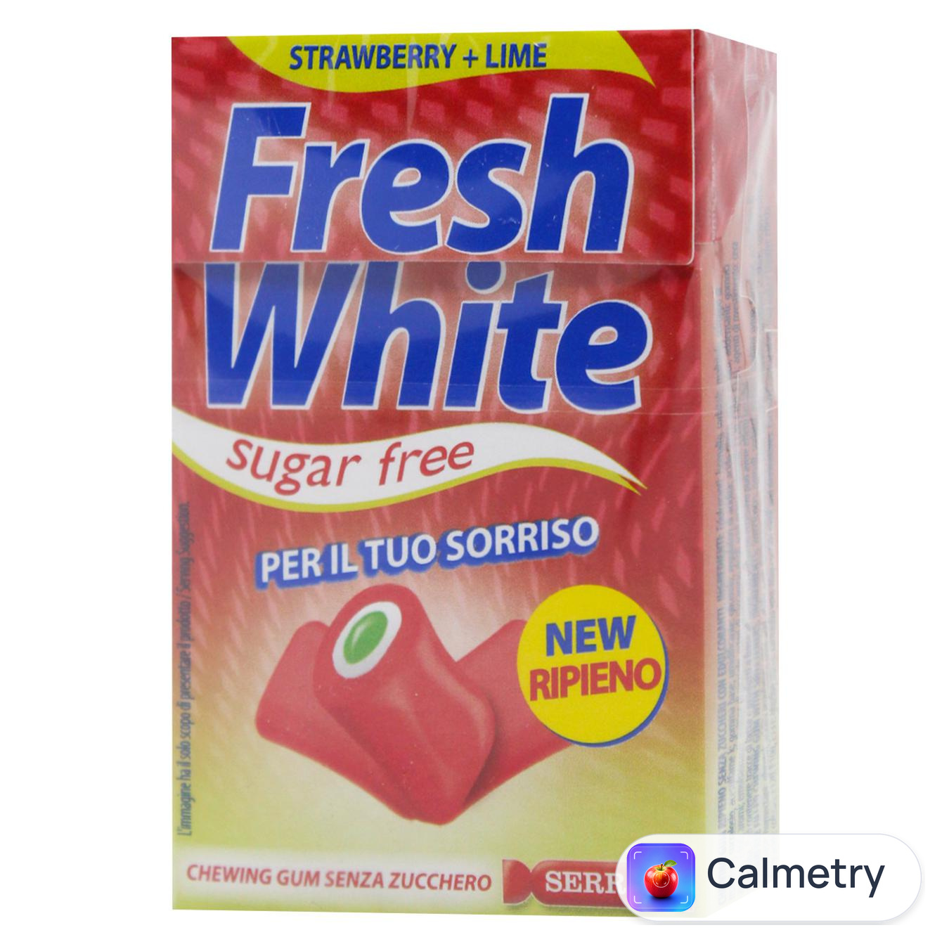 Жувальна гумка Fresh White Полуниця-лайм без цукру 29г
