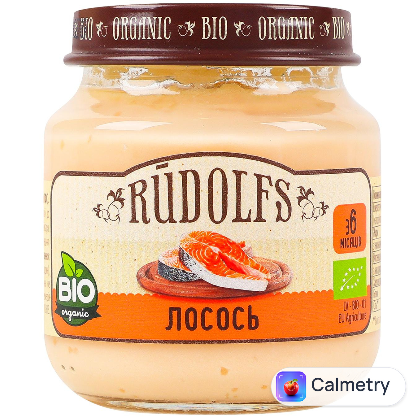 Пюре Rudolfs Лосось для дітей з 6 місяців 120г
