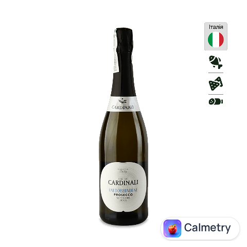 Вино ігр Vini dei Cardinali Prosecco DOCG ExDr біл, 0,75л