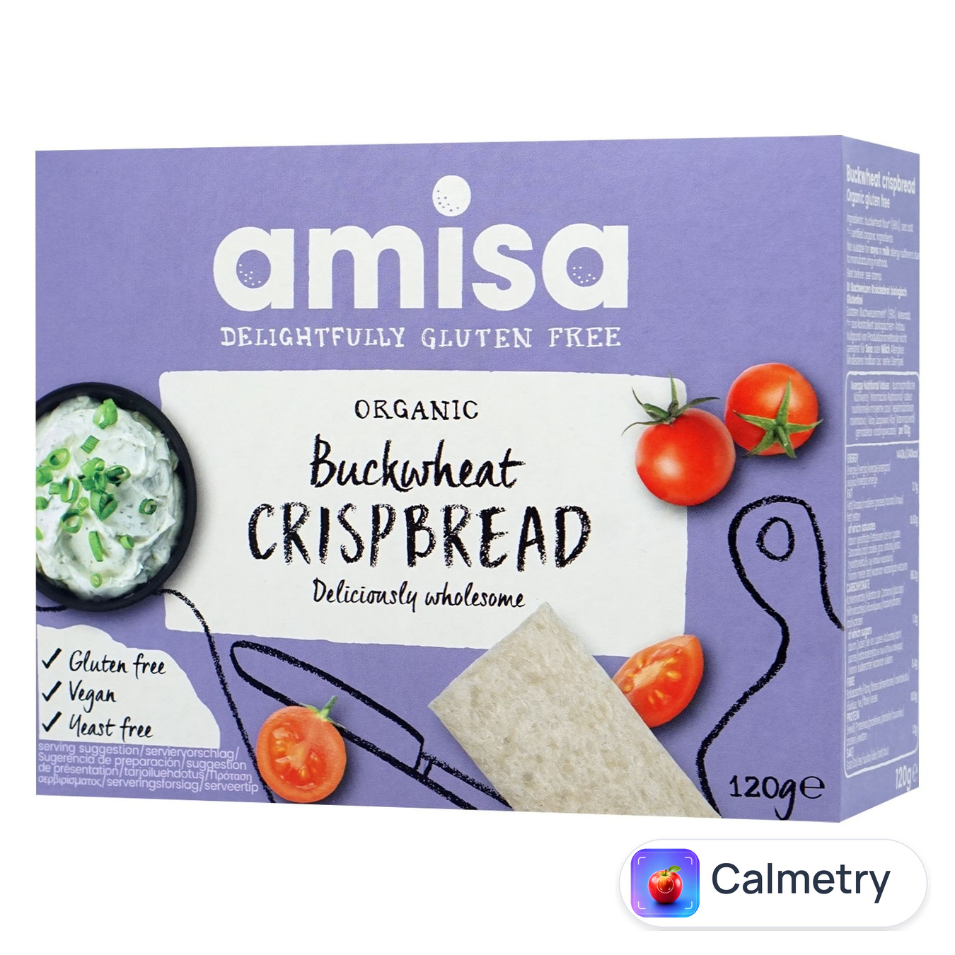 Хлібці Amisa з гречкою органічні 120г