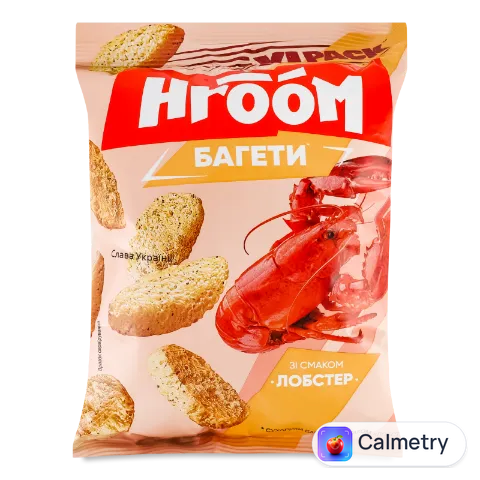 Сухарики Hroom! багетні зі смаком лобстер