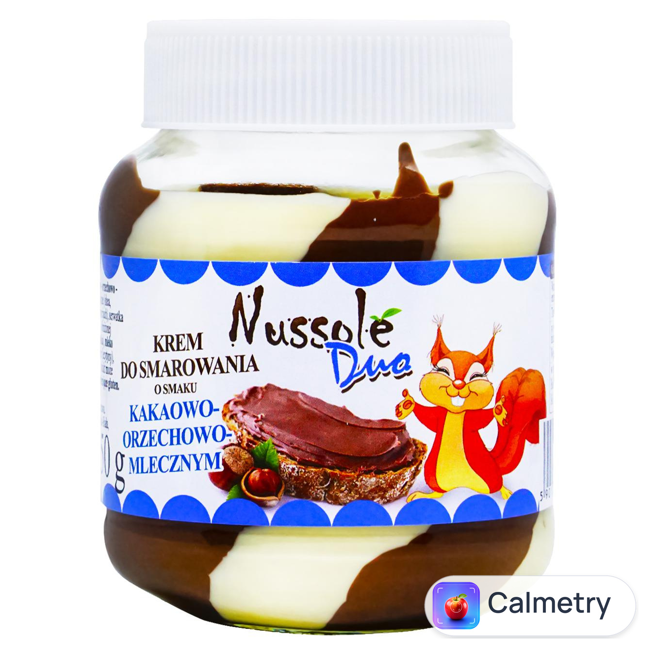 Паста Nussole Duo шоколадна з горіхово-молочним смаком 350г