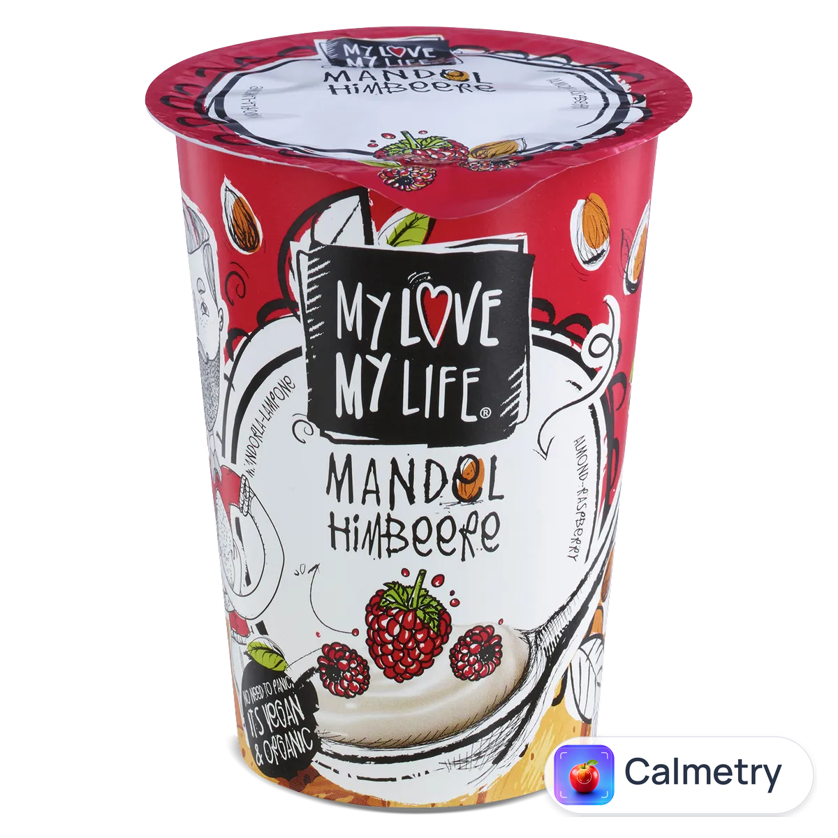 Десерт мигдальний My Love-My Life малина органічний 180г