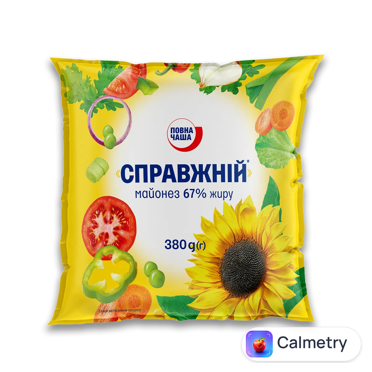 Майонез «Повна Чаша»® «Справжній» 67% 380г