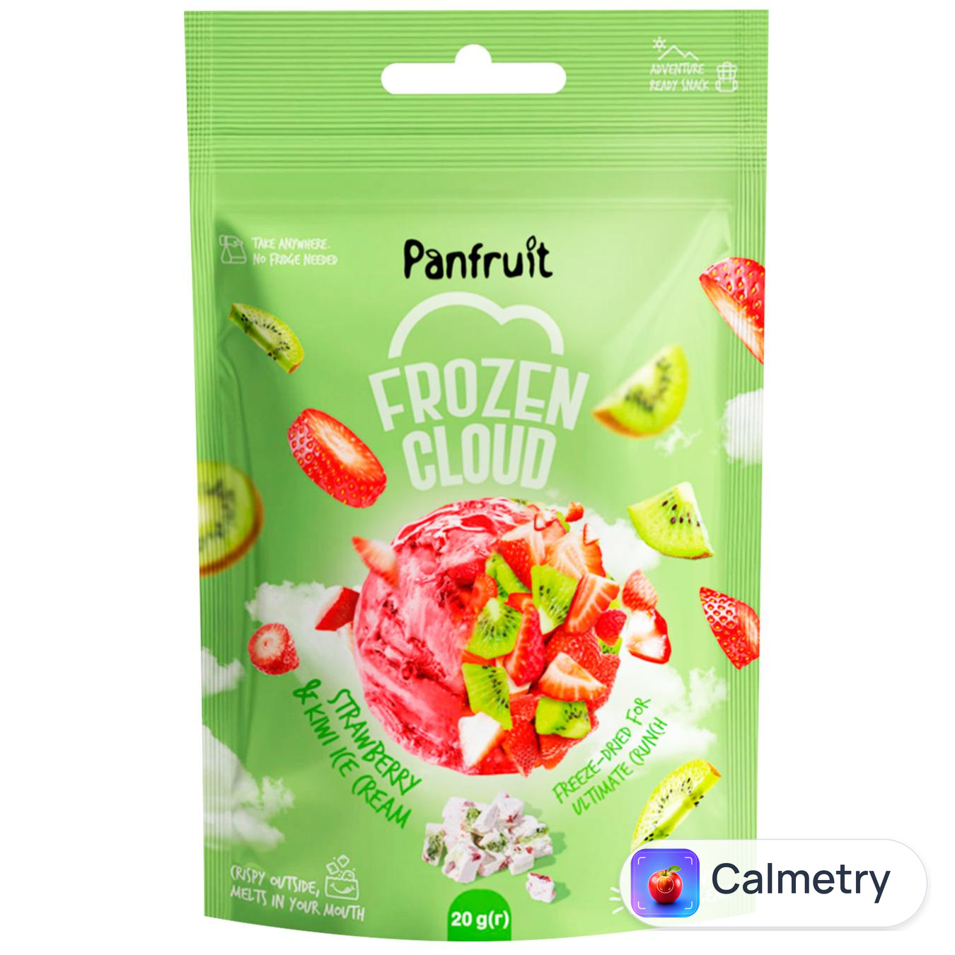 Снек сублімований Panfruit Морозиво Полуниця-ківі 20г