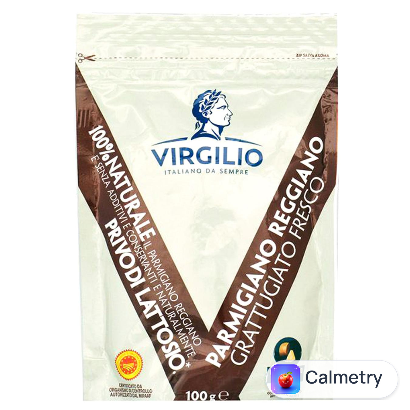 Сир Virgilio Parmigiano Reggiano тертий 32% 100г