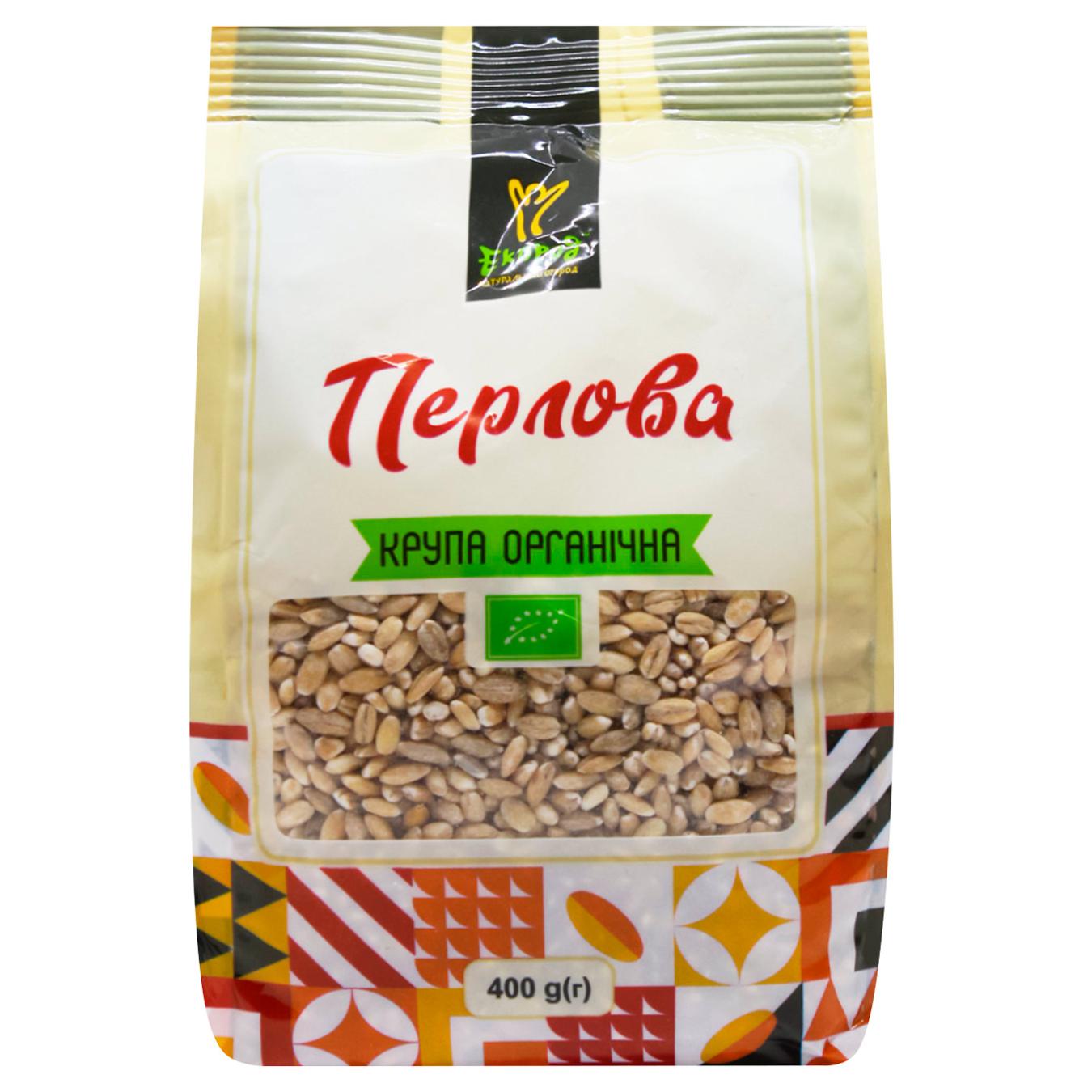 Крупа перлова Екород органічна 400г — фото продукту