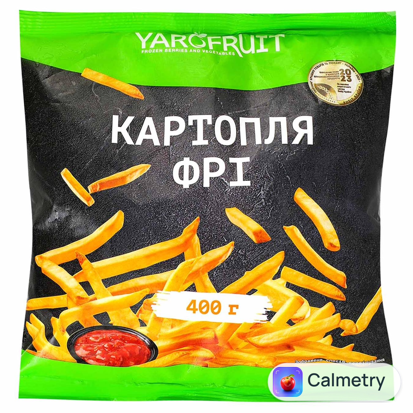 Картопля фрі Yarofruit швидкозаморожена 400г