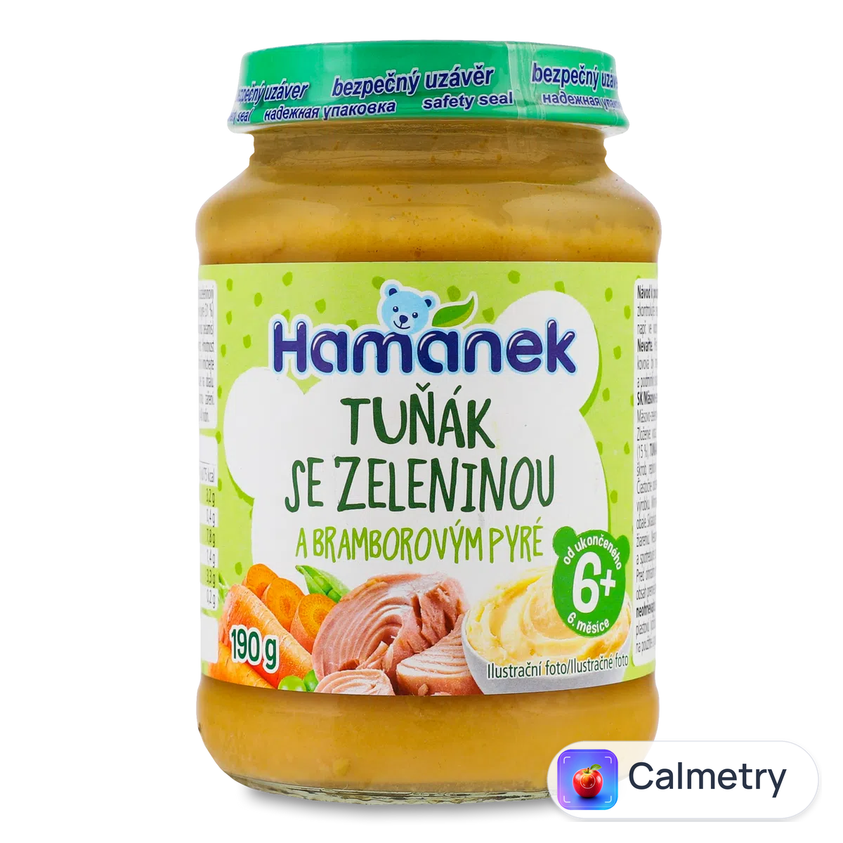 Пюре Hamanek тунець з овочами і картоплею 190г