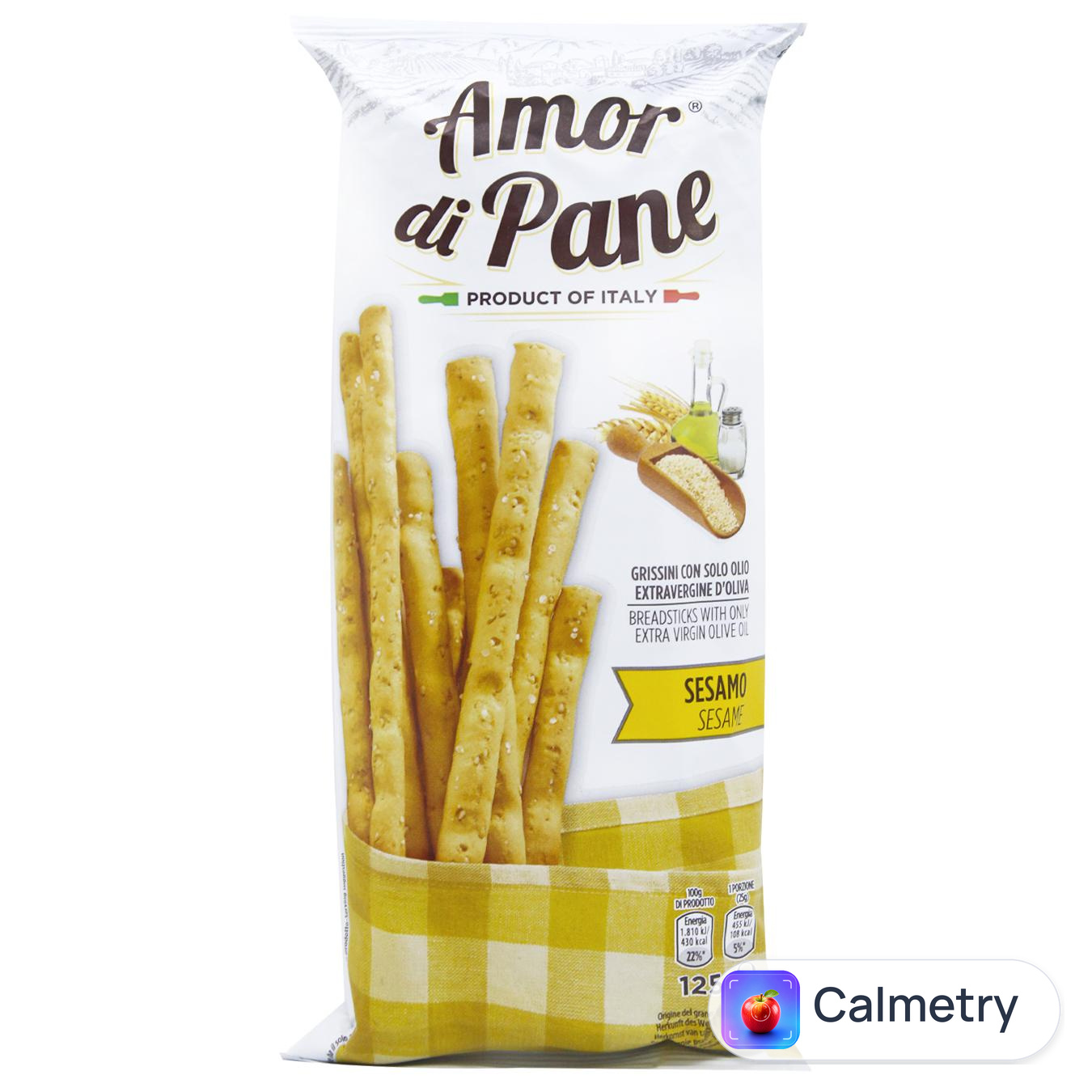 Грісіні Amor di Pane із сезамом125г