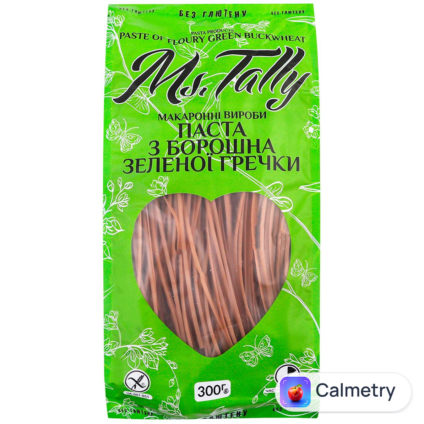 Макаронні вироби Ms.Tally з зеленої гречки без глютену 300г