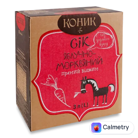 Сік «Лавка традицій» «Коник» яблучно-морквяний