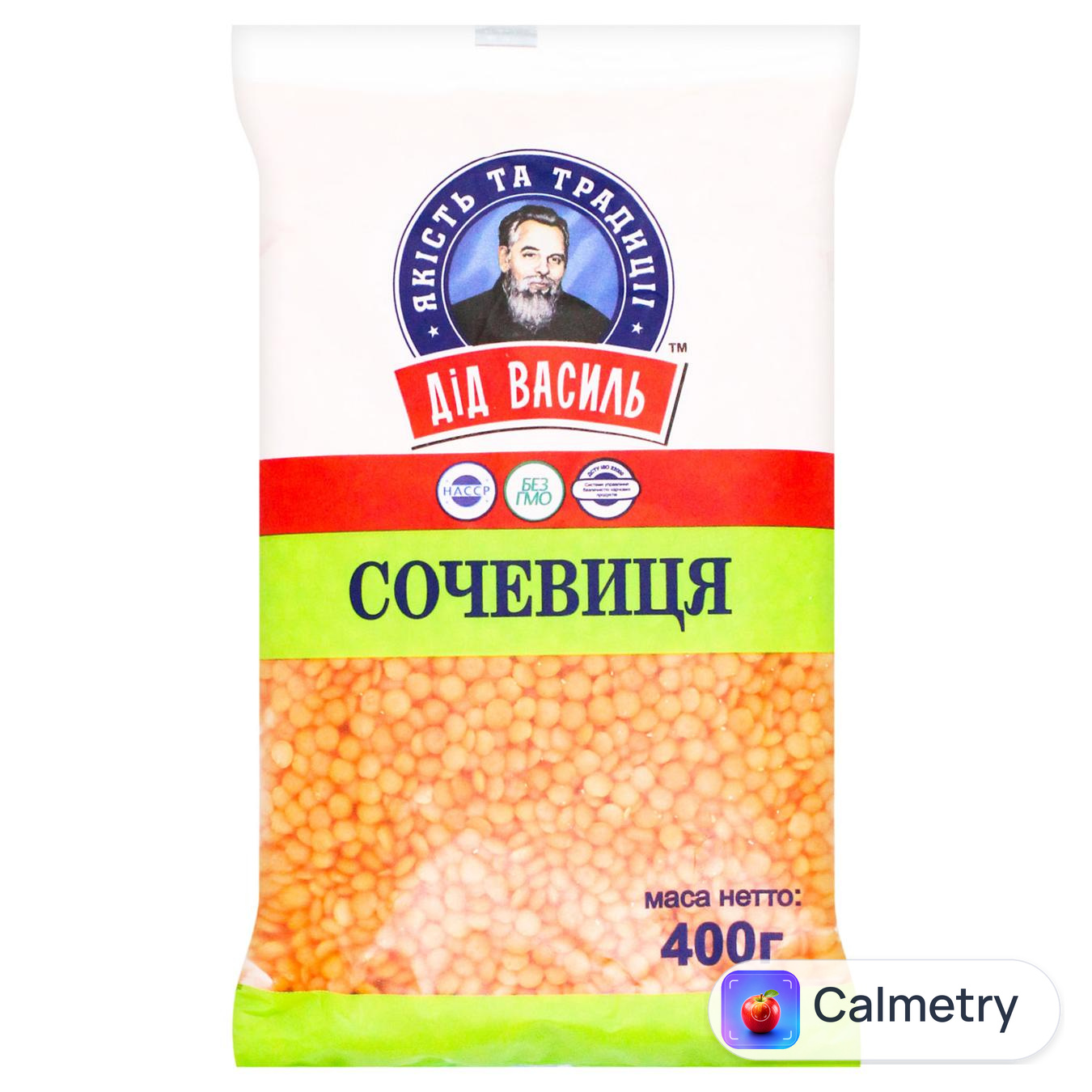 Крупа Дід Василь Сочевиця червона 400г