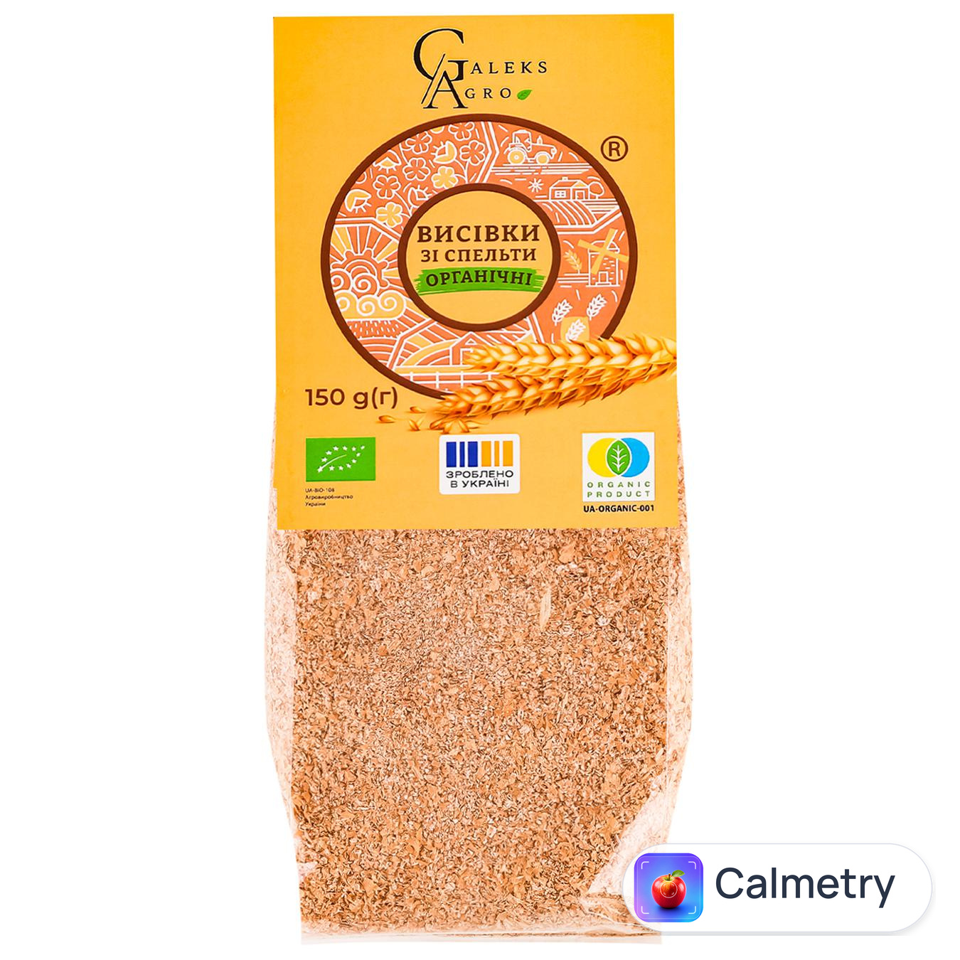 Висівки Galeks-Agro зі спельти органічні 150г