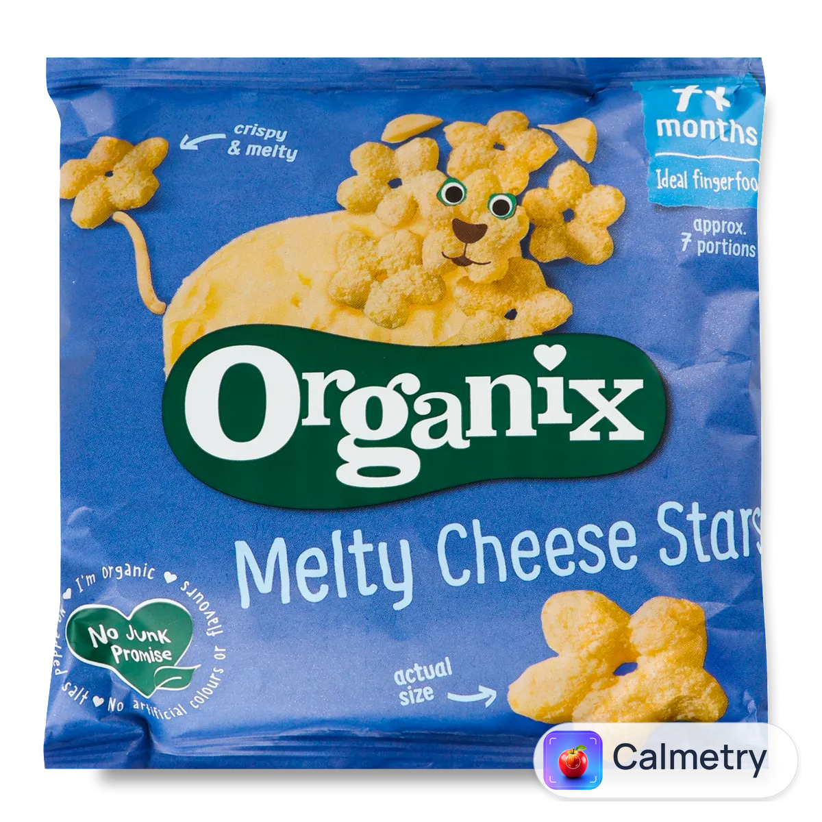 Снеки Organix кукурудзяні зірочки з сиром органічні 20г