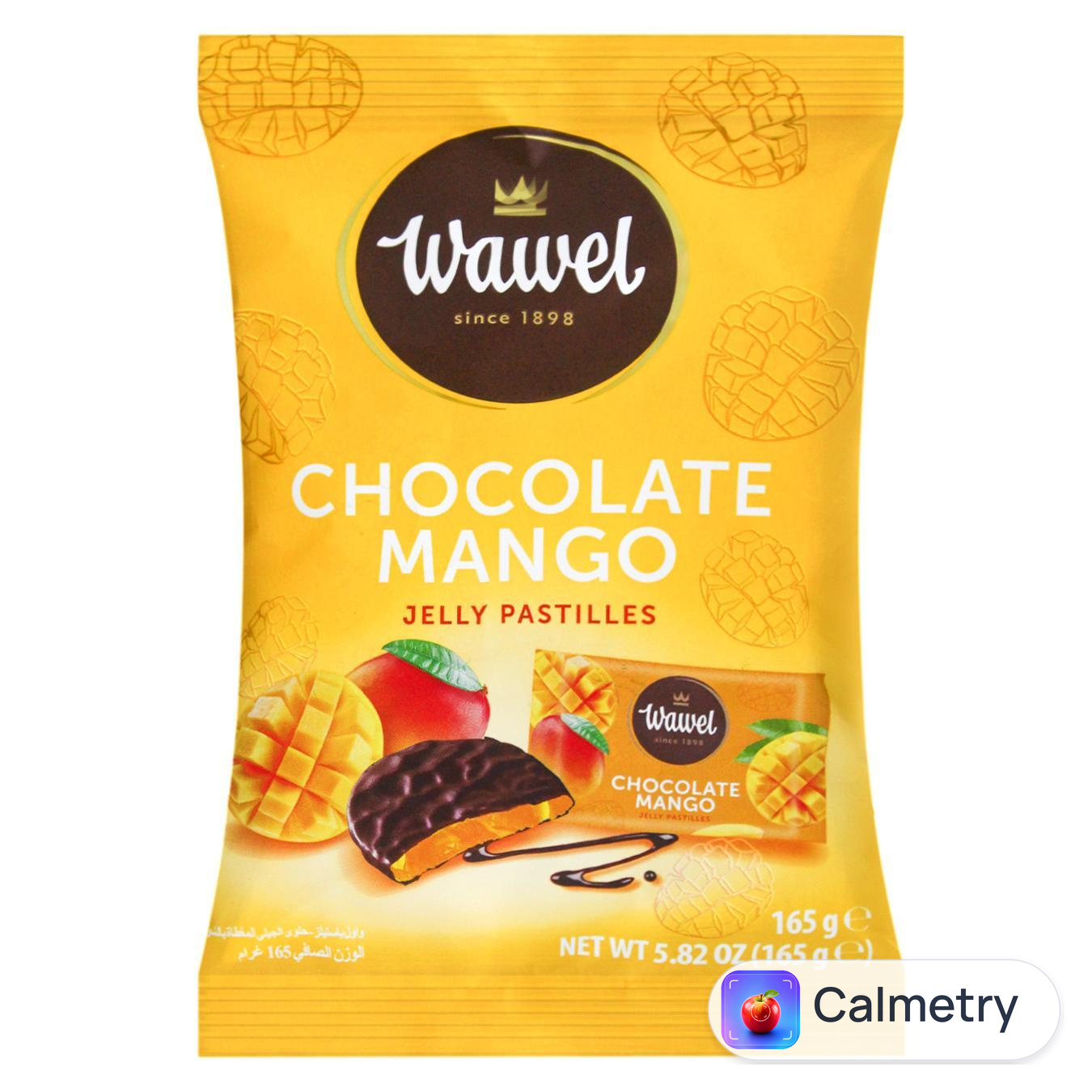 Цукерки Wawel Mango желейні в шоколаді 165г — фото продукту