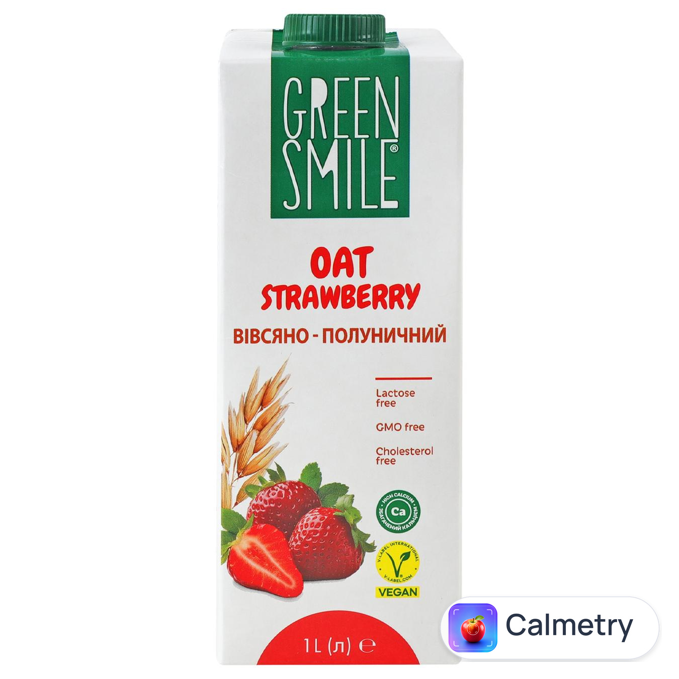 Напій вівсяний Green Smile з полуницею 1л