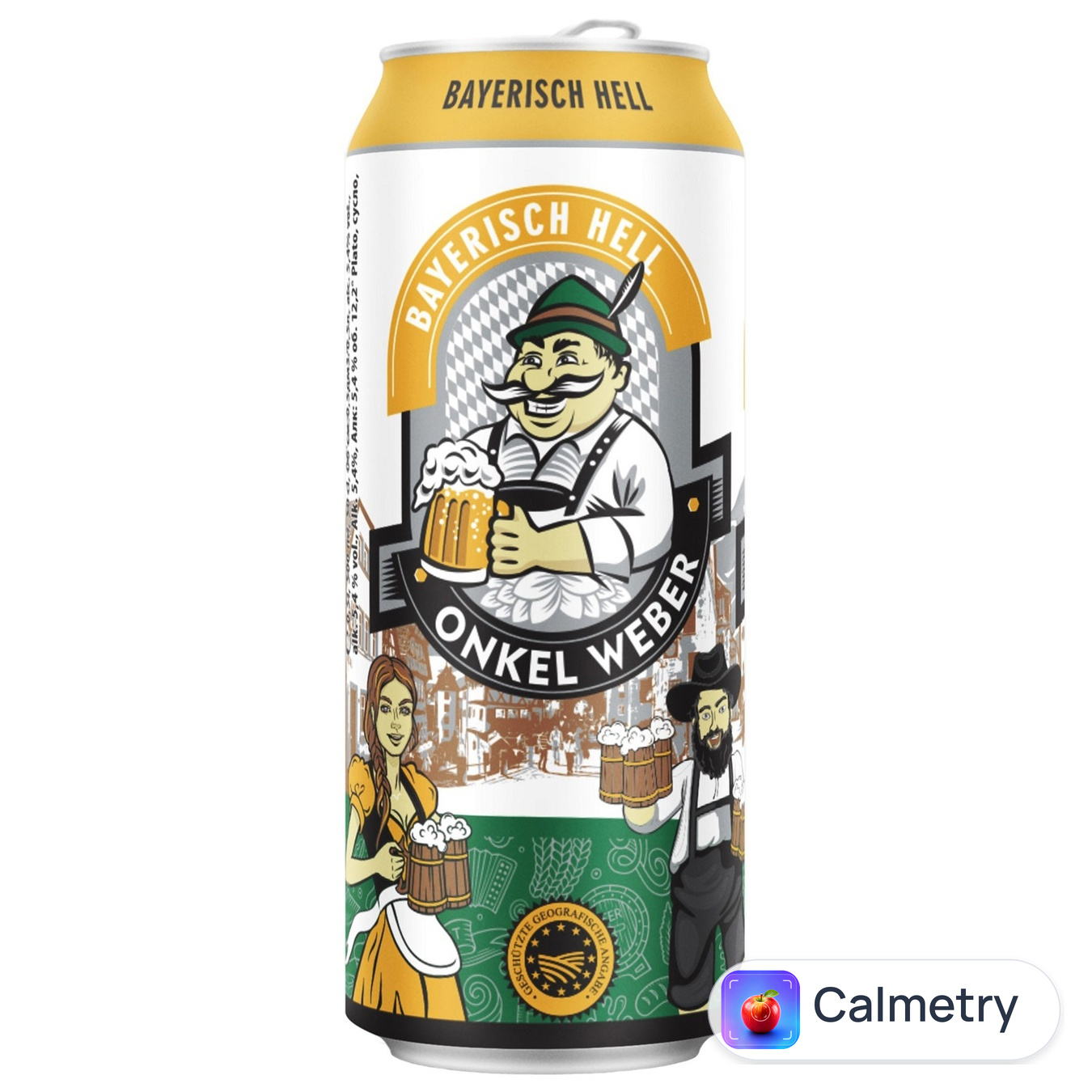 Пиво Onkel Weber Bayerisch Hell світле 5,4% 0,5л