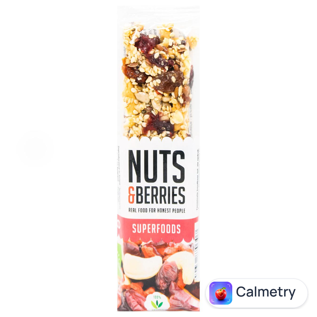 Батончик Nuts&Berries горіх+какао+ягоди органічний 40г