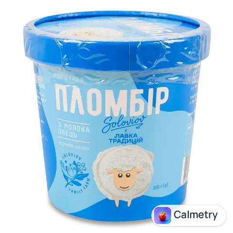 Морозиво «Лавка Традицій» Soloviov пломбір з овечого молока 12%