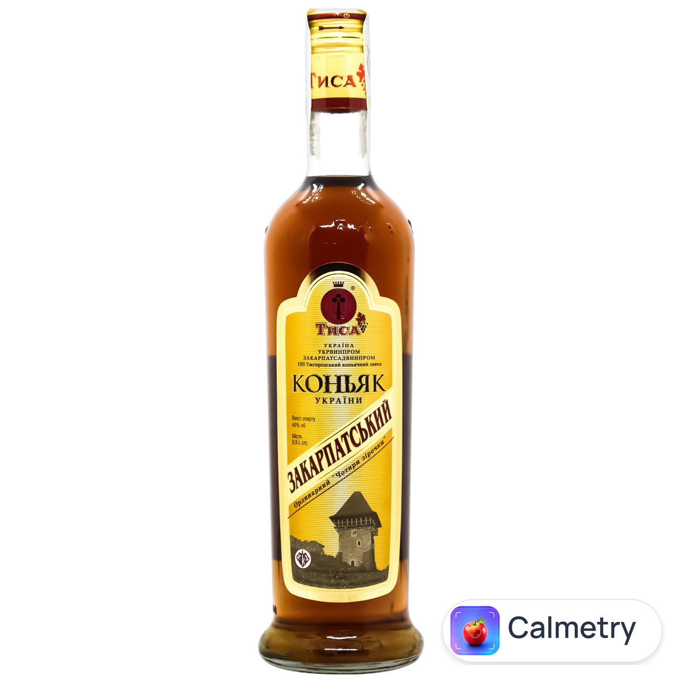 Бренді Тиса Закарпатський 4 роки 40% 0,5л