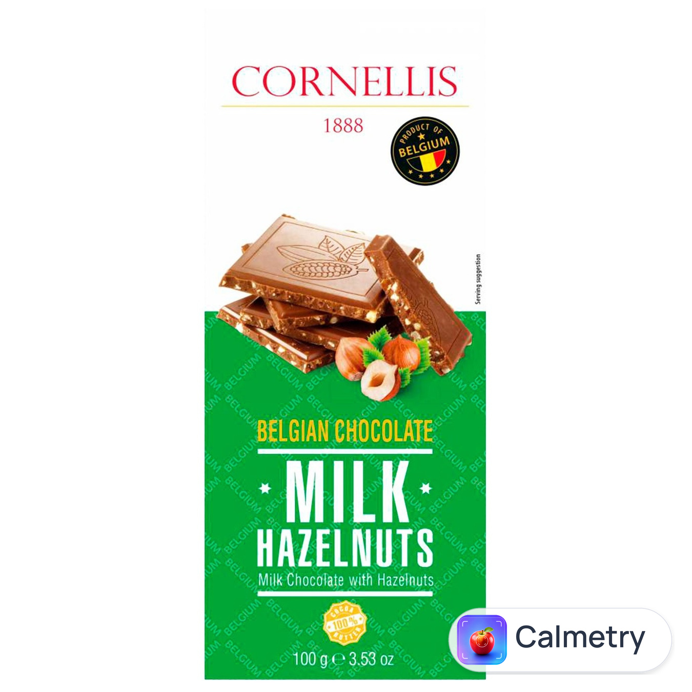 Шоколад молочний Cornellis з лісовим горіхом 100г