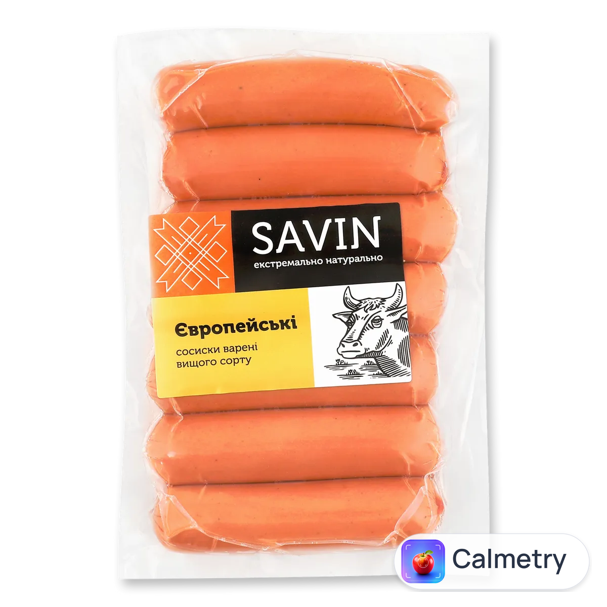 Сосиски «Лавка традицій» «Савин продукт» «Європейські» в/ґ в/у Savin Product