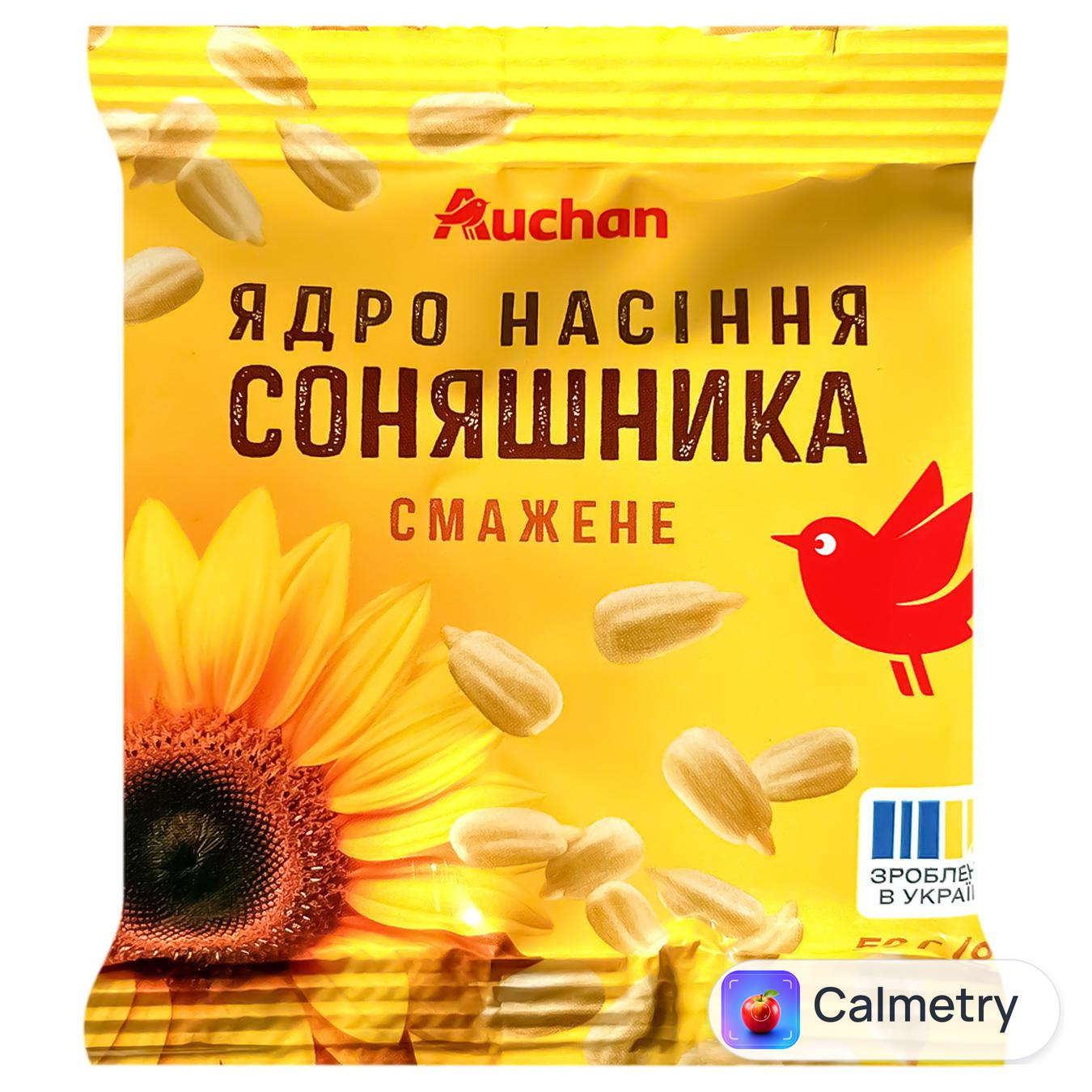Ядро насіння соняшника Auchan смажене 50г