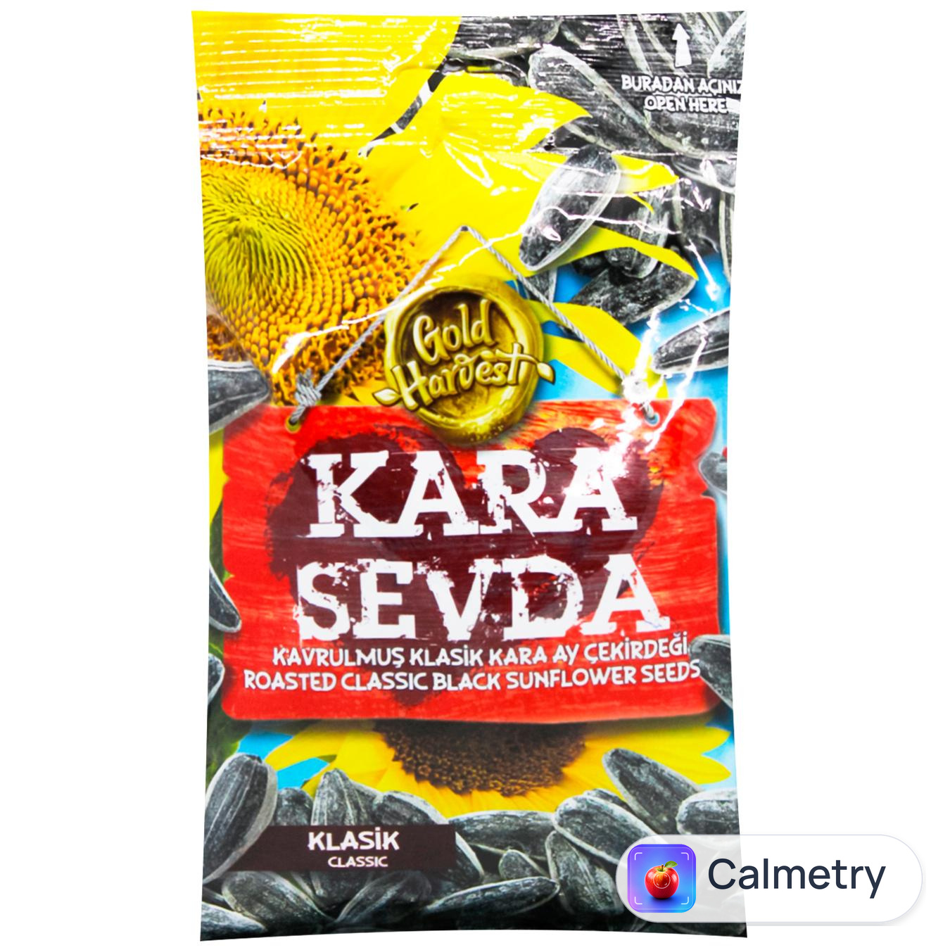 Насіння соняшника Kara Sevda Класичне смажене солоне 120г