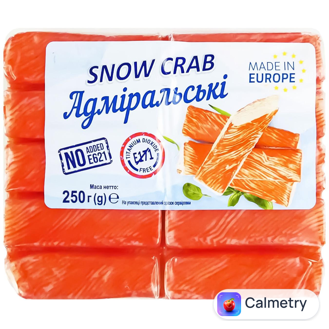 Крабові палички Snow Crab Адмiральскi охолоджені 250г