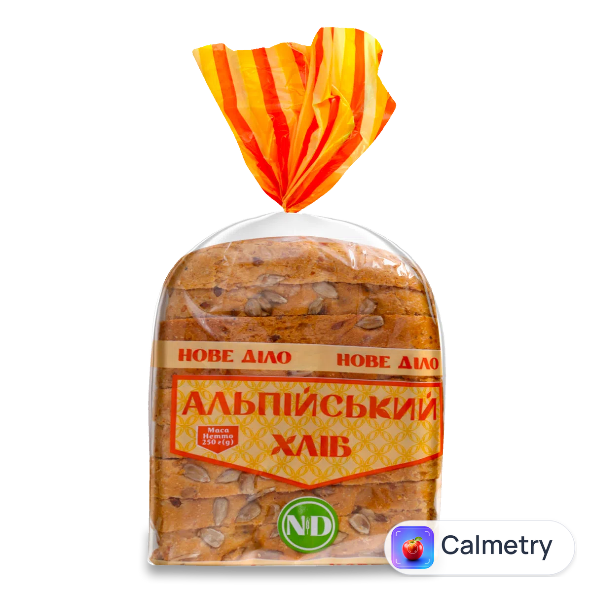 Хліб «Нове діло» «Альпійський» з насінням соняшника 250г