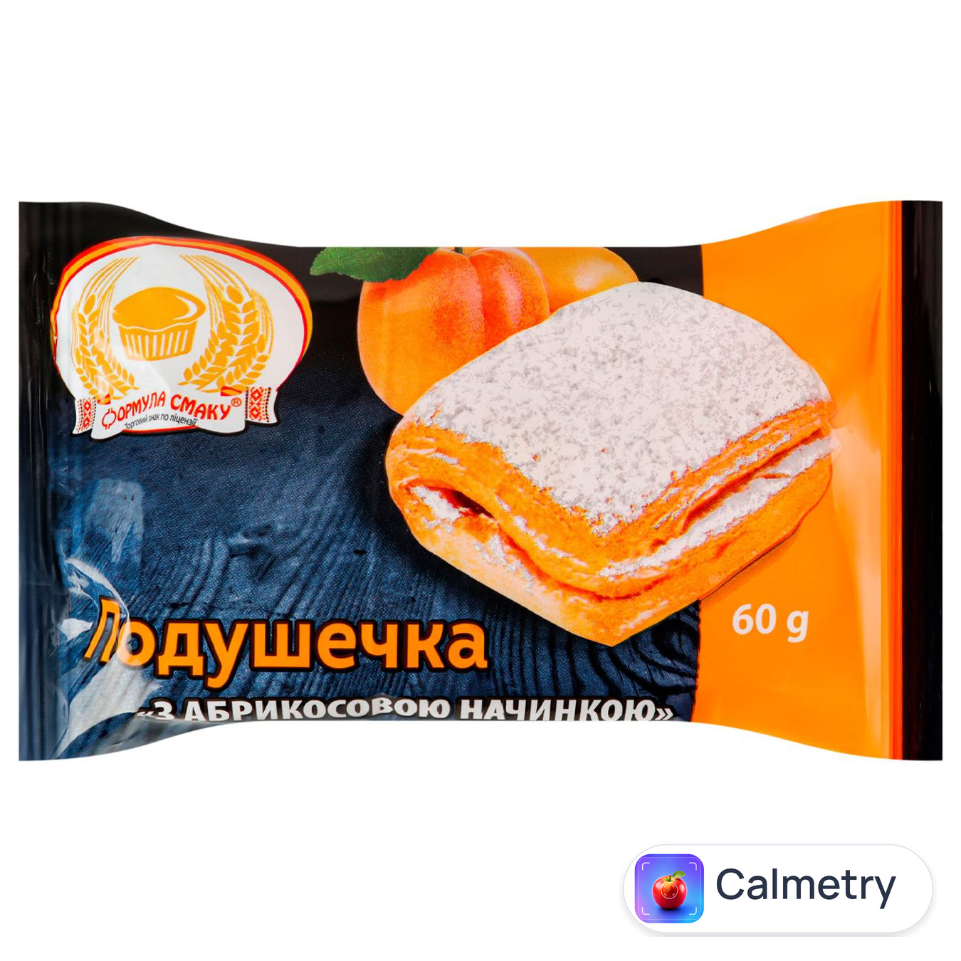 Подушечка Формула Смаку з абрикосовою начинкою 60г