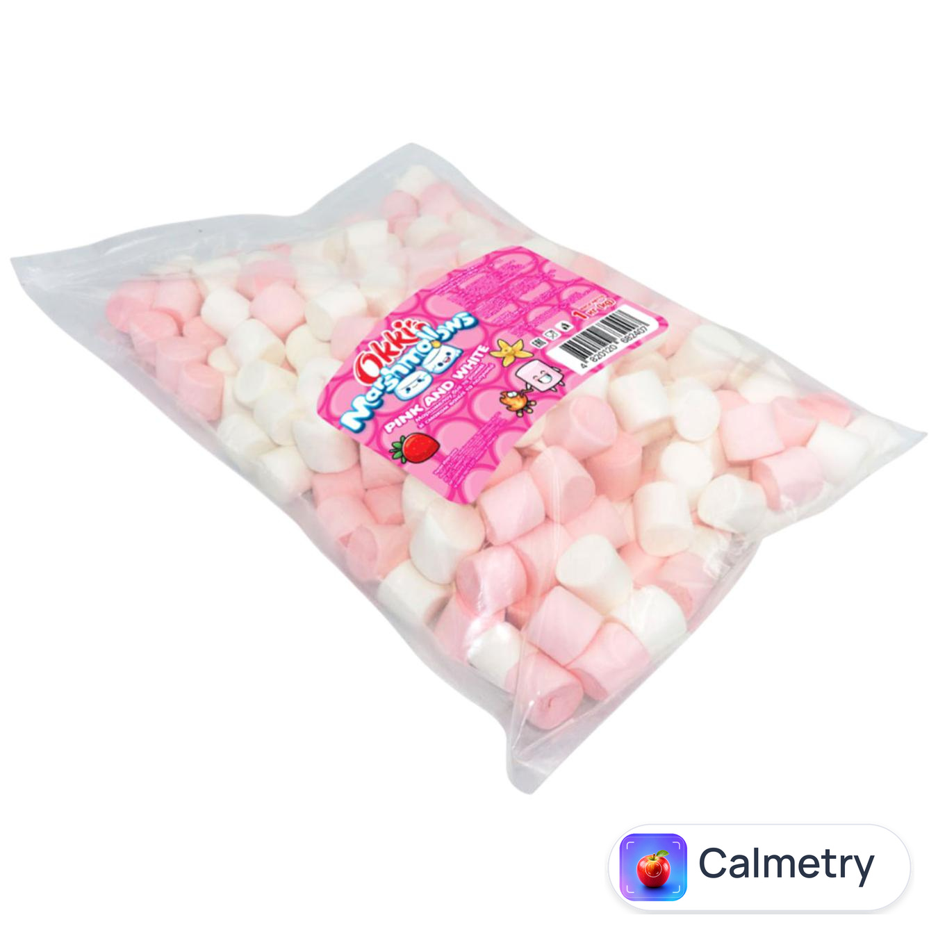 Маршмелоу Okki Pink and White зі смаком ванілі та полуниці 1кг