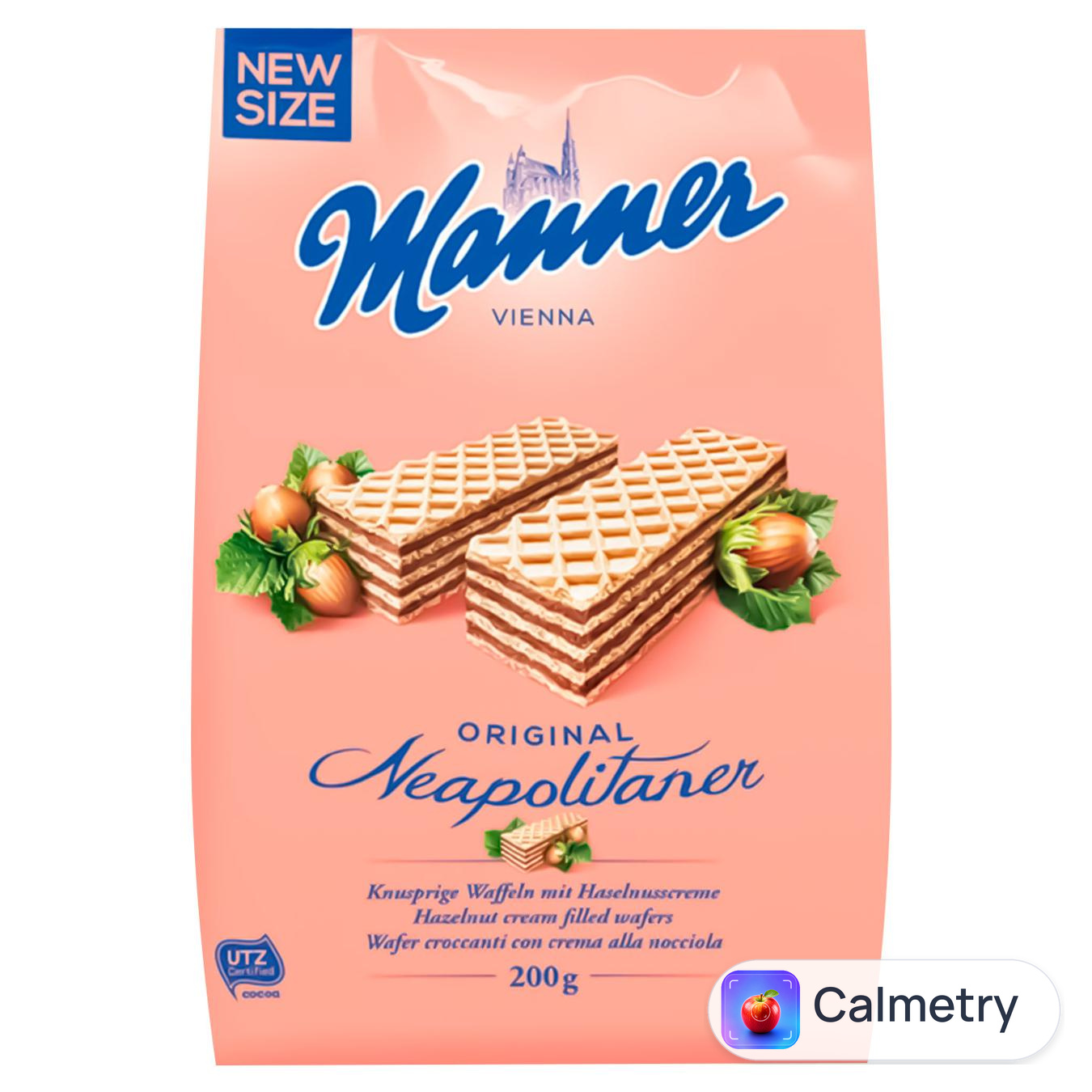 Вафлі Manner Neapolitaner горіховий крем 200г