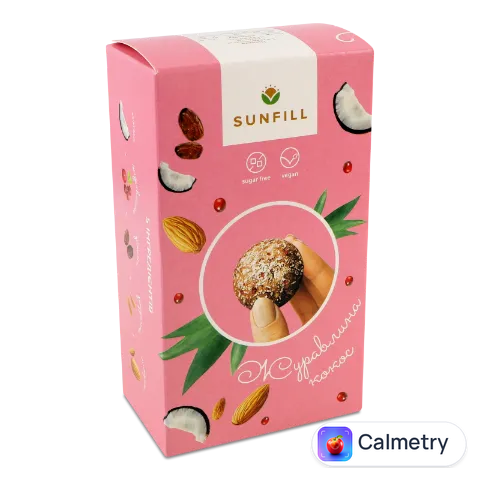 Цукерки SunFill з журавлиною та кокосом 150г
