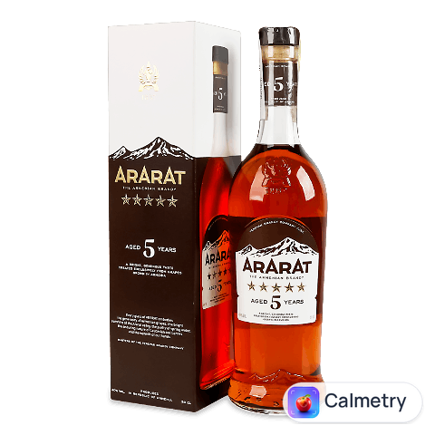 Бренді Ararat 5 років, 0,5л