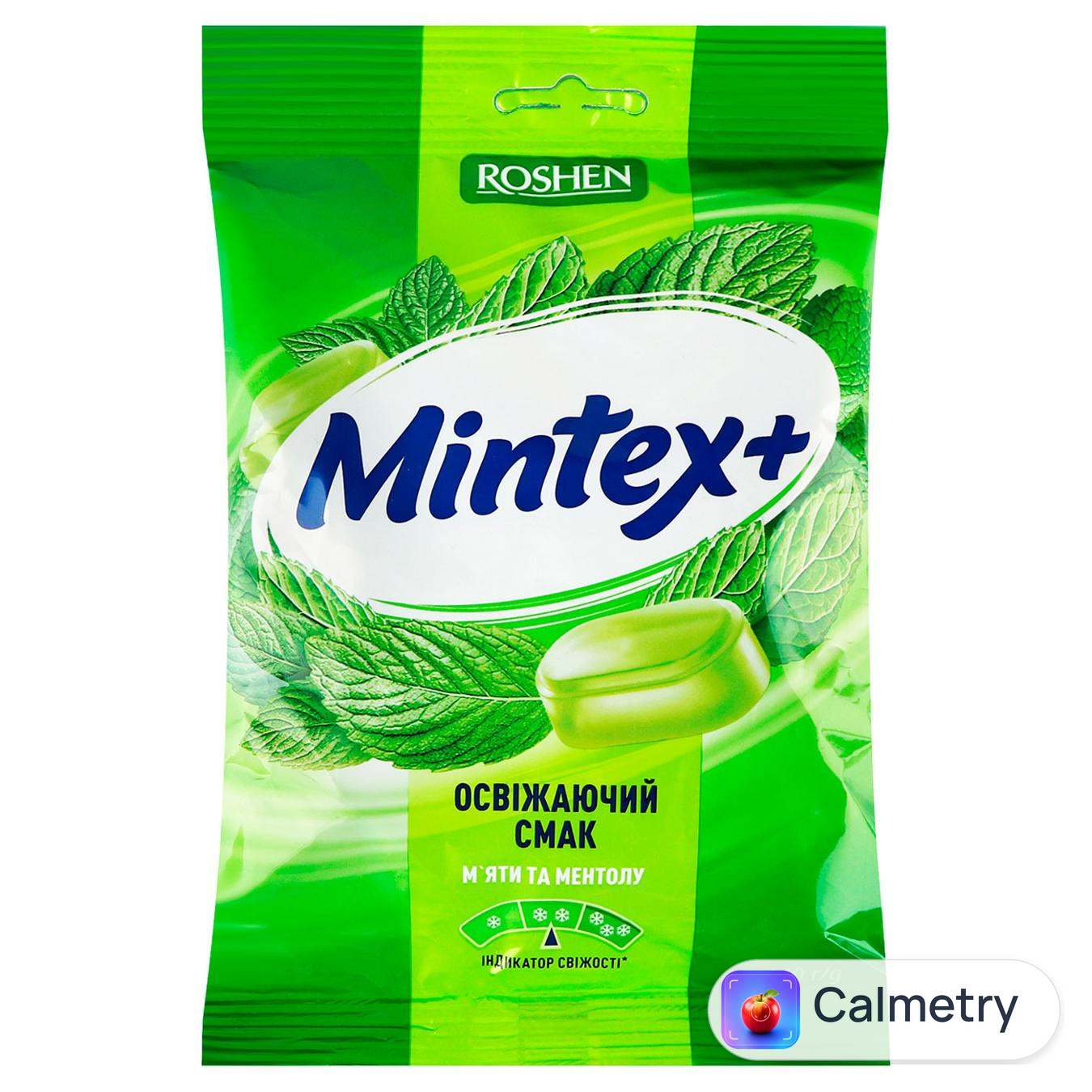 Цукерки Roshen Mintex+ М'ята 140г — фото продукту