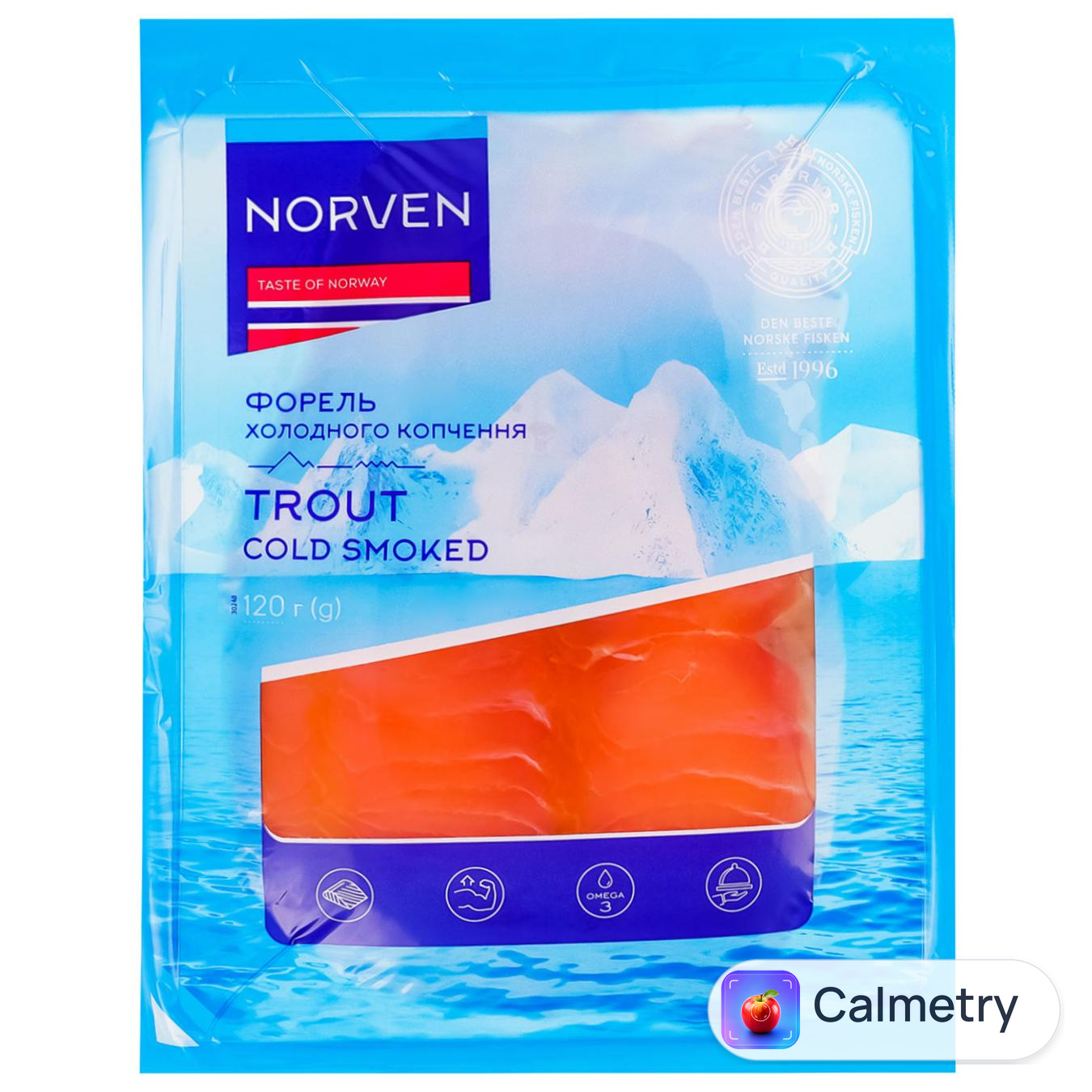 Форель Norven холодного копчення нарізка 120г