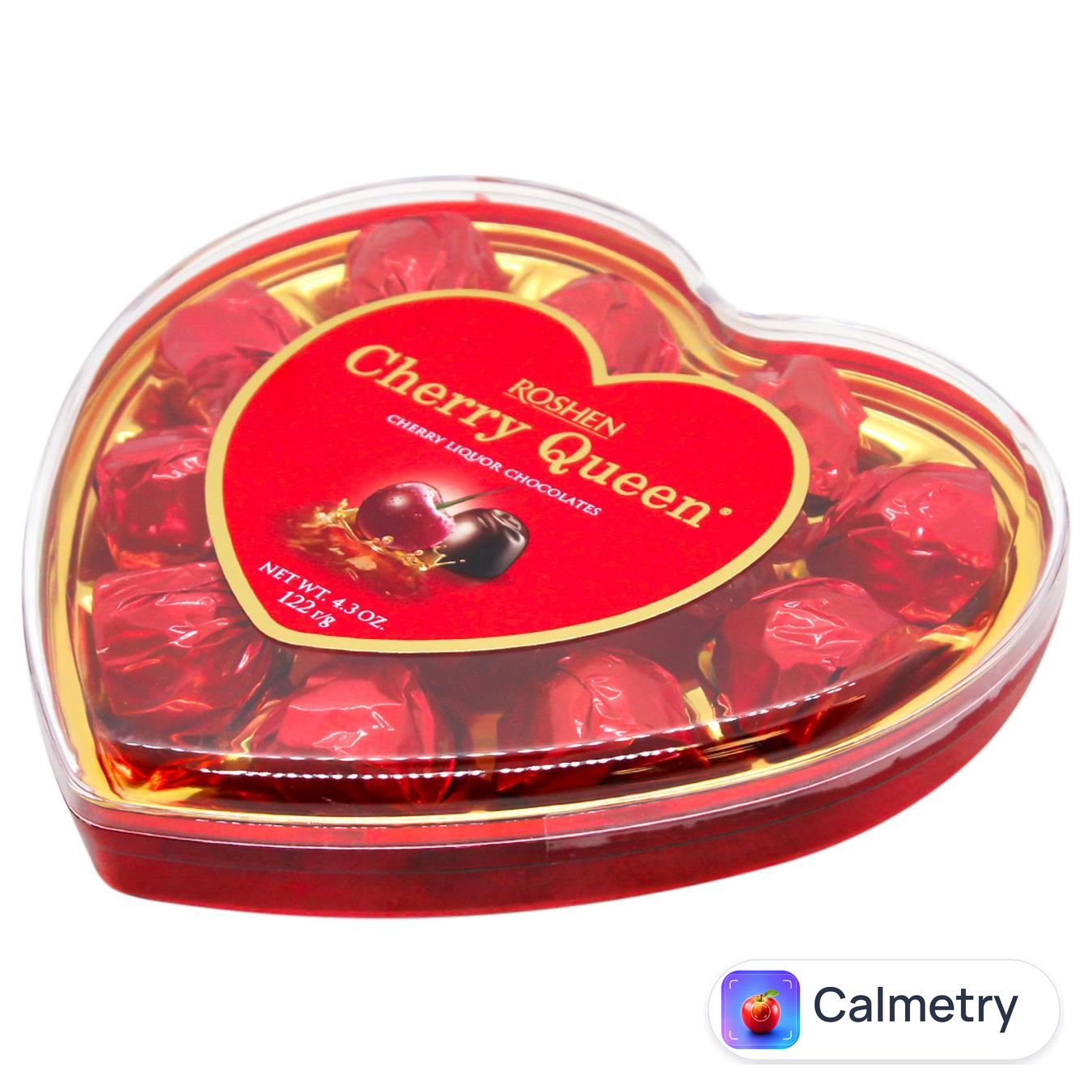 Цукерки Рошен Cherry Queen Heart 122г — фото продукту