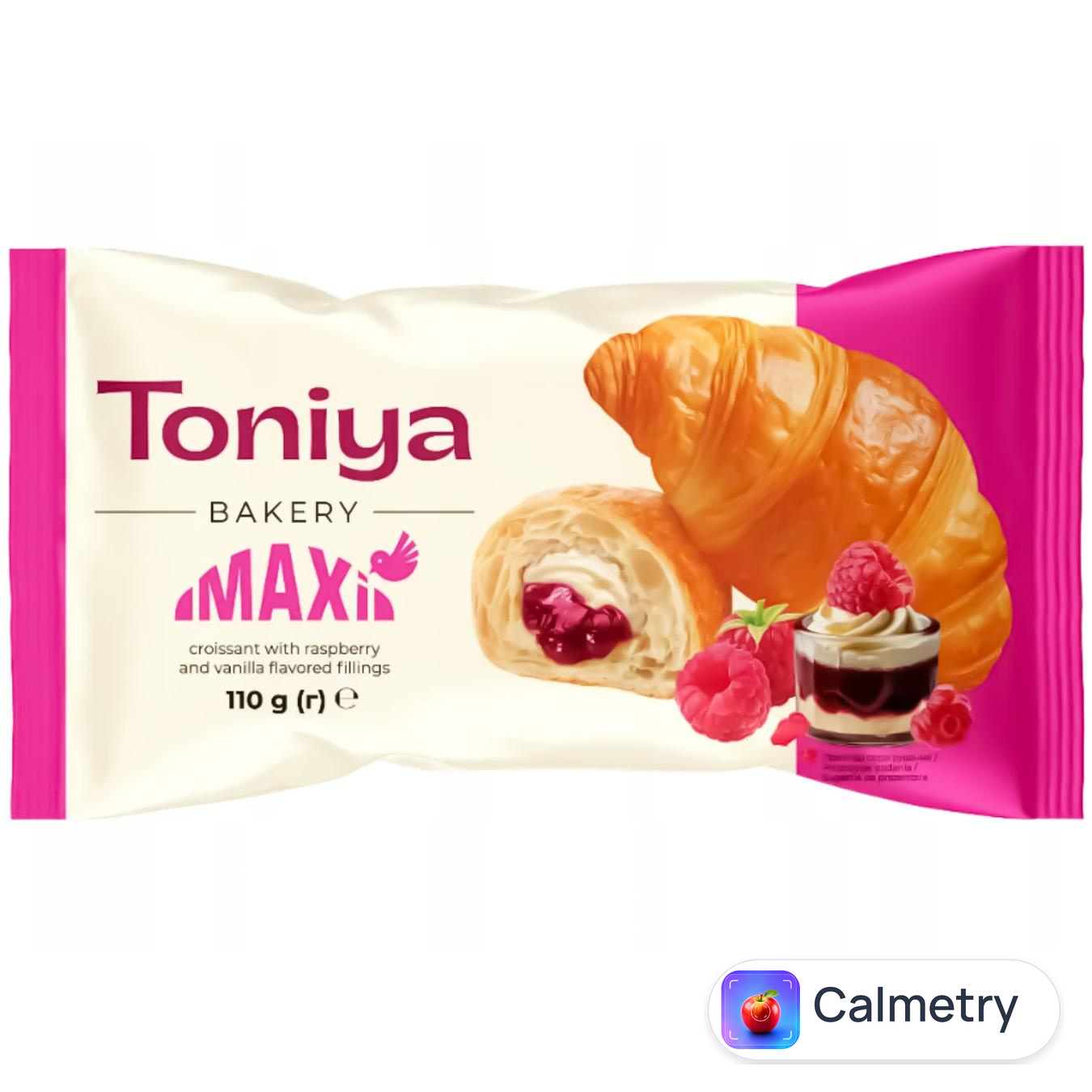 Круасан Toniya Maxi малина та ваніль 110г