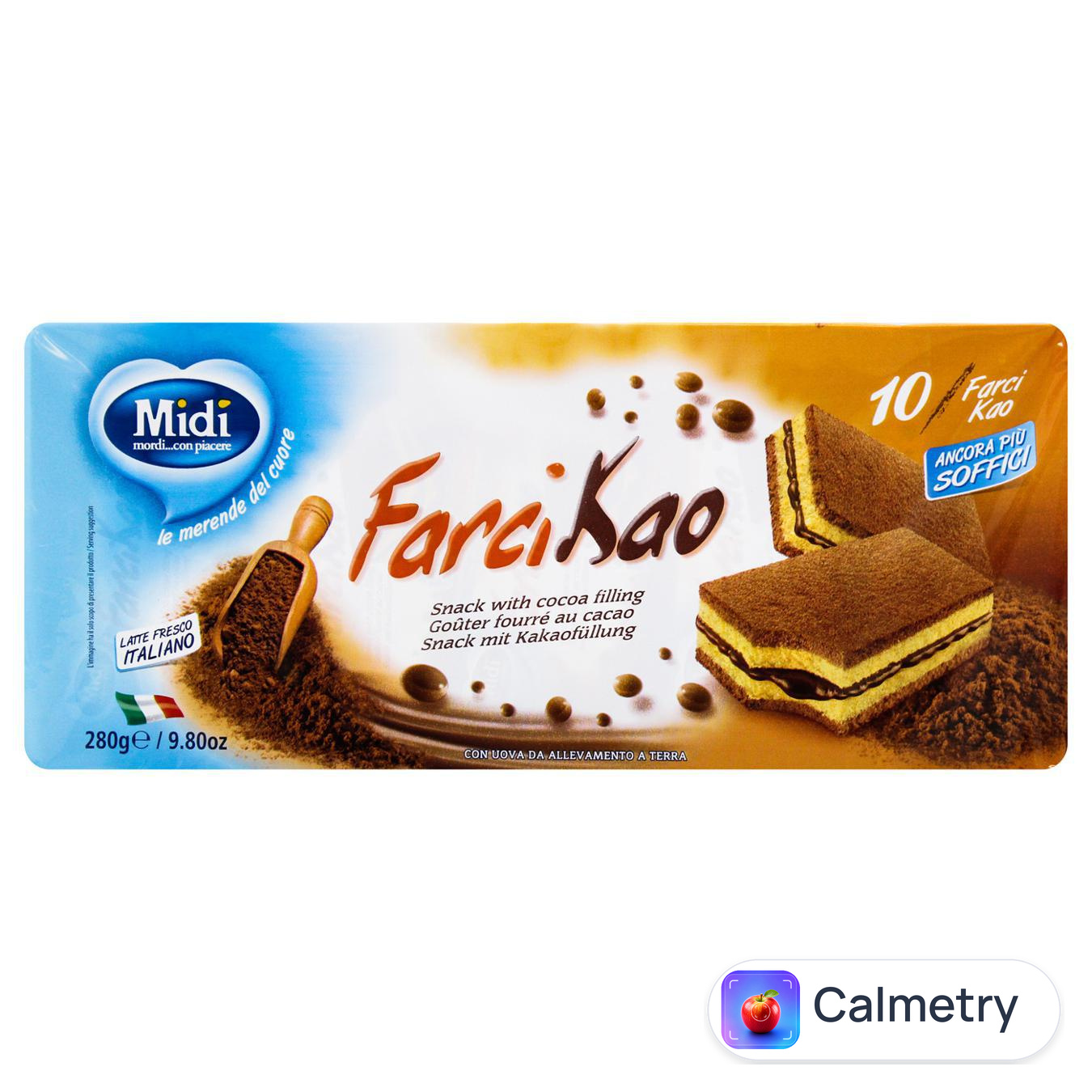 Бісквітні тістечка Midi FarciKao з какао 280г