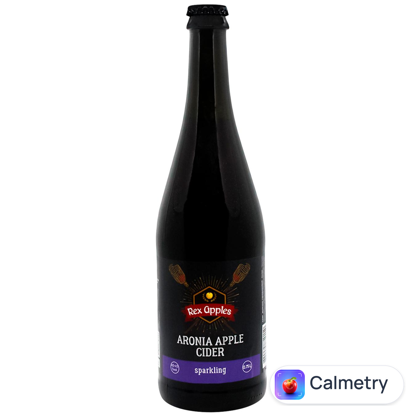 Сидр Rex Apples Aronia Apple Sparkling яблучно-горобиновий газований сухий 4-4,5% 0,75л