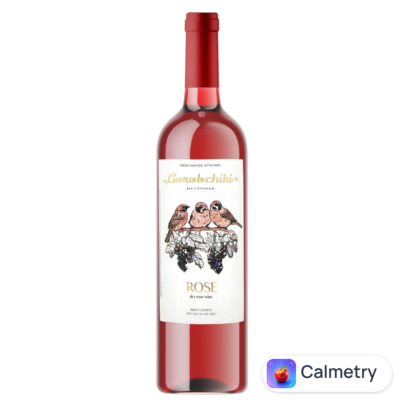 Вино Cotnar Gorobchiki Rose рожеве сухе 10-14% 0,75л — фото продукту