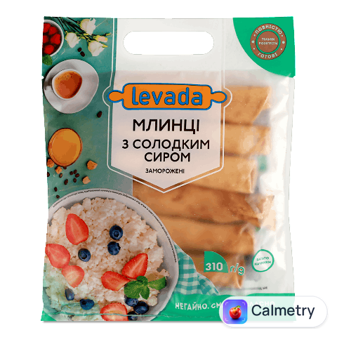 Млинці «Левада» з солодким сиром, 310г