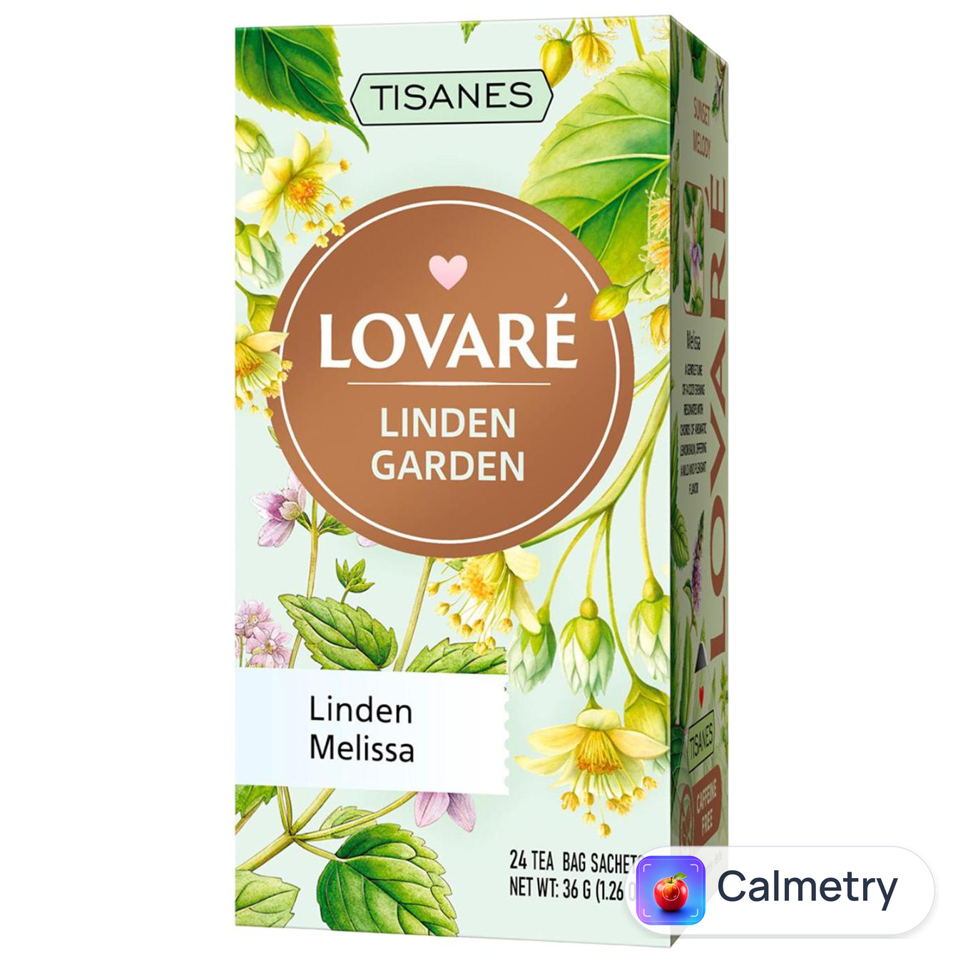 Чай трав’яний Lovare Linden Garden з фруктами та плодами 1,5г*24шт — фото продукту