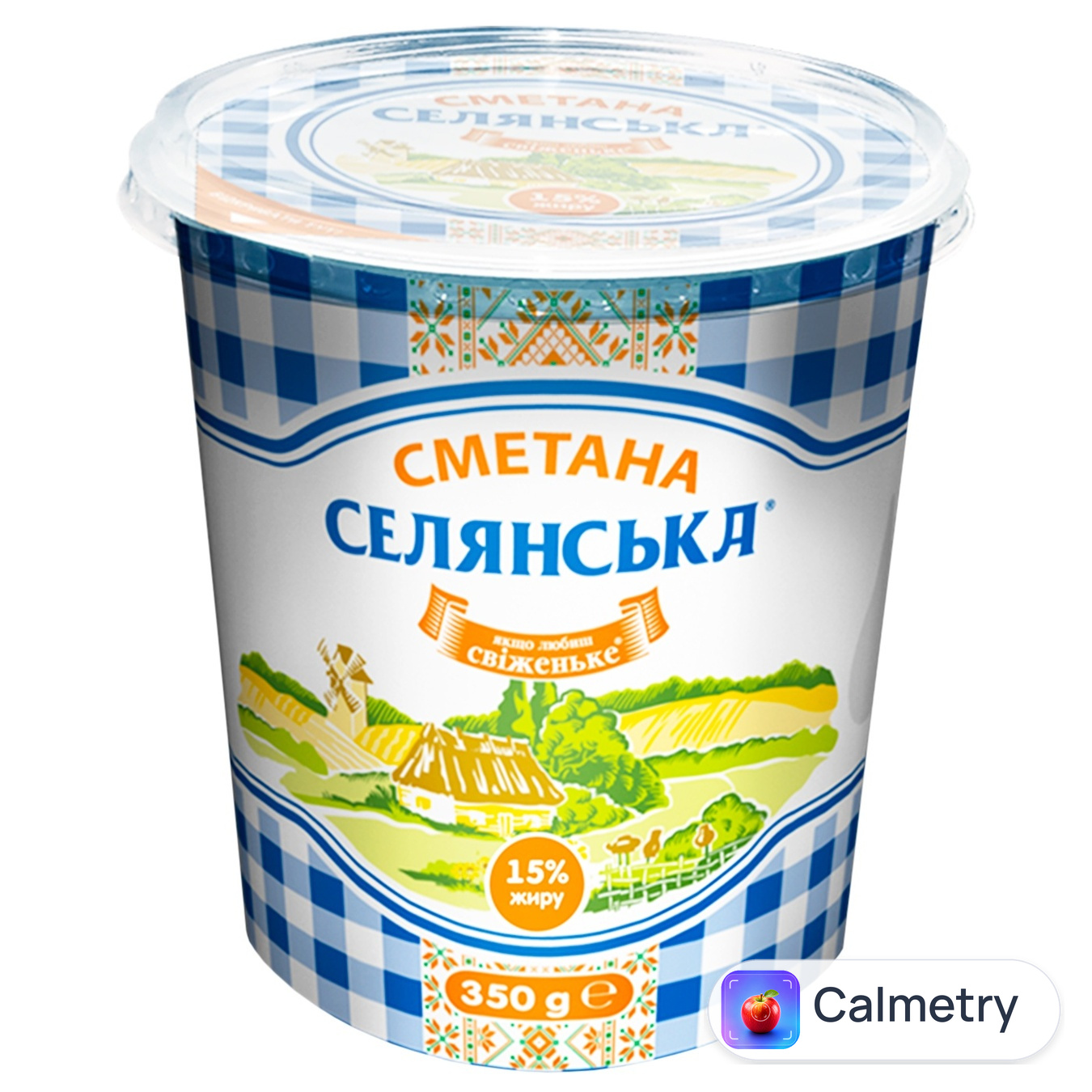 Сметана Селянська 15% 350г